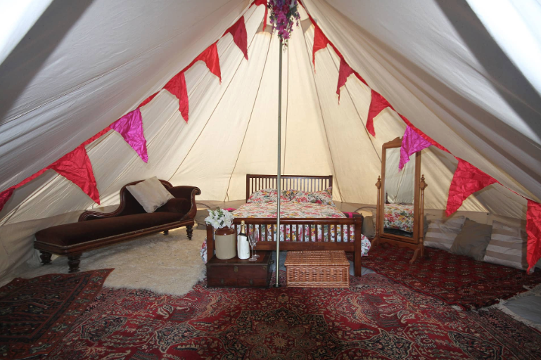 Bell Tent Glamping at Frickley Lake